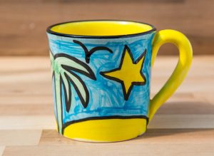 Fruity wide parallel mug in Baga