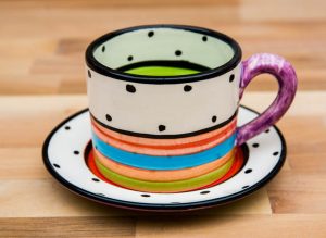 Hi-Life Gaudy small cup and saucer in Polka Dot