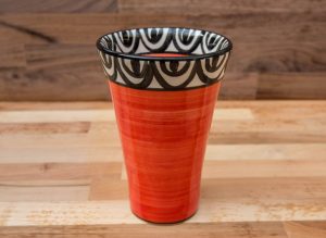 Aztec large vase in red