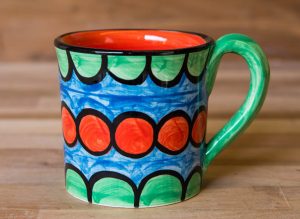 Fruity wide parallel mug in Green
