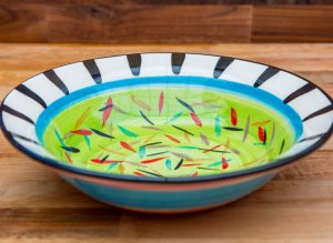 Splash pasta bowl in Lime Green