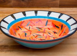 Splash pasta bowl in Orange