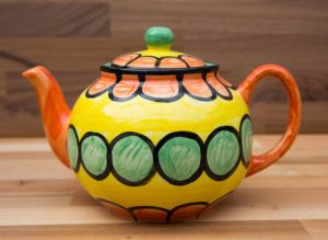 Fruity large Teapot in Orange