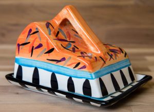 Splash cheese dish in Orange