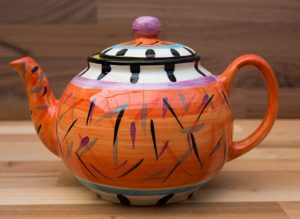 Splash large Teapot in Orange
