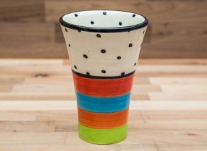 Hi-Life Gaudy large vase in Polka Dot