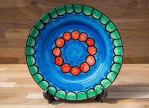 Fruity 11″ dinner plate in Green