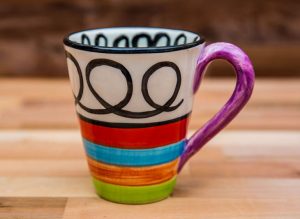 Hi-Life Gaudy large tapered mug in Scribble