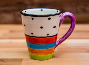 Hi-Life Gaudy large tapered mug in Polka Dot