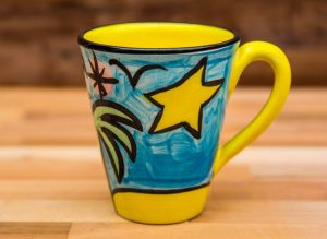 Fruity large tapered mug in baga