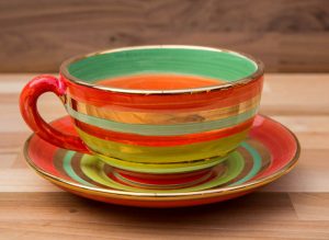 Lustre Horizontal cup and saucer in No.02