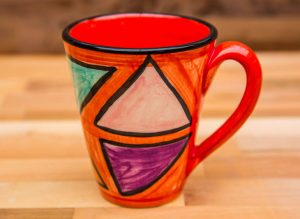Carnival large tapered mug in Red