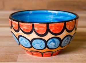 Fruity sugar bowl in Red