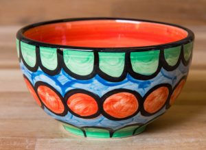 Fruity sugar bowl in Green