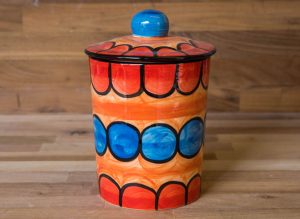 Fruity storage jar in Red