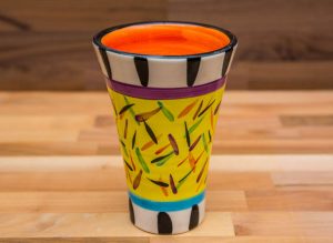 Splash small vase in Yellow