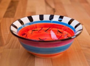 Splash cereal bowl in orange