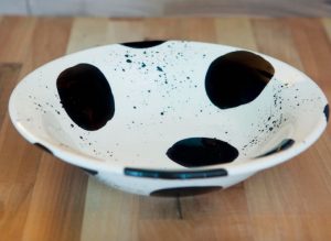 Black and White pasta bowl in Spot