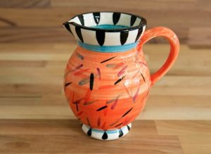 Splash medium jug in orange