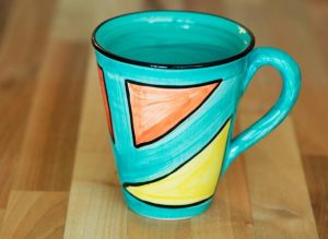 Carnival small tapered mug in sea green
