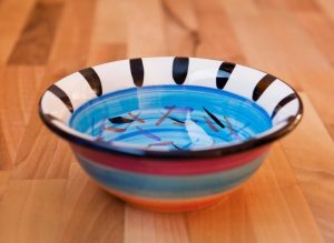 Splash cereal bowl in pale blue