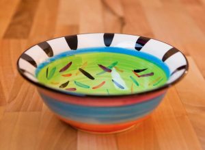 Splash cereal bowl in lime green
