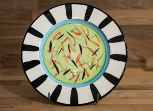 Splash 8″ side plate in Lime Green