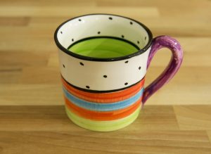 Hi-Life Gaudy wide mug in polka dot