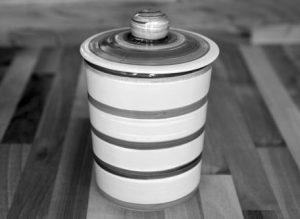 Hi-Life Gaudy storage jar in Scribble