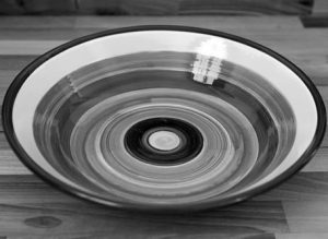 Hi-Life Gaudy fruit/salad bowl in Scribble