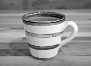 Hi-Life Gaudy small tapered mug in Scribble