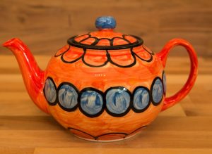 Fruity large Teapot in Red