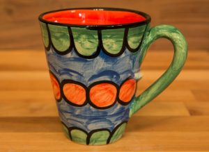 Fruity small tapered mug in Green