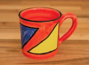Carnival wide parallel mug in Red