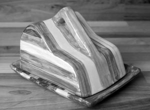 Hi-Life Gaudy cheese dish in Scribble