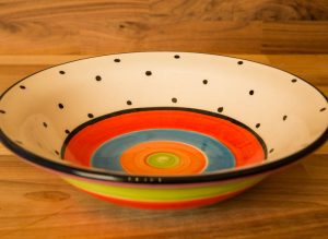 Hi-Life Gaudy pasta bowl in Polka Dot