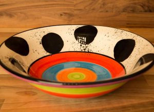 Hi-Life Gaudy pasta bowl in Spot