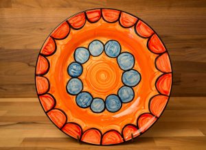 Fruity 11″ dinner plate in Red