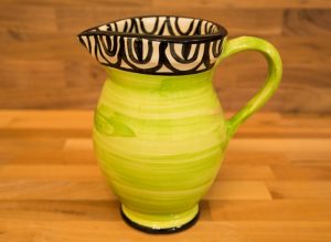 Aztec medium jug in lime green