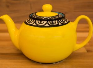 Aztec large Teapot in yellow